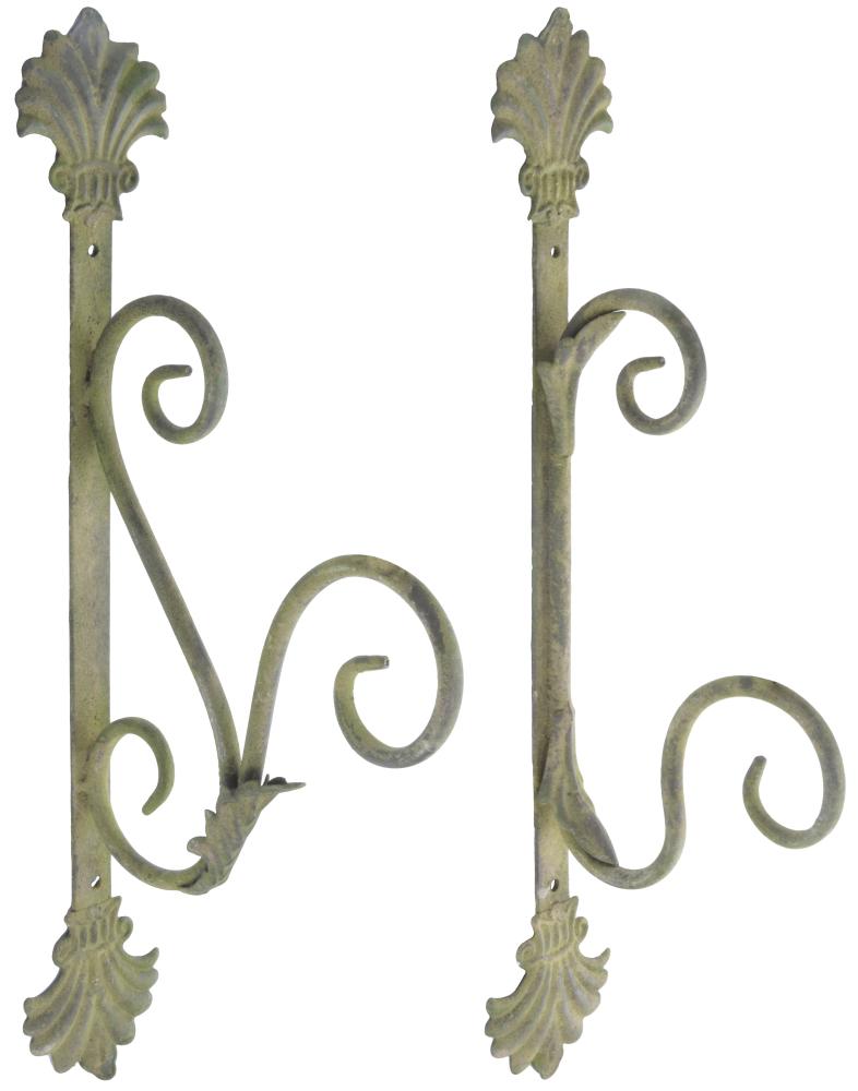 fallen fruits AGED METAL GREEN BASKET HOOK