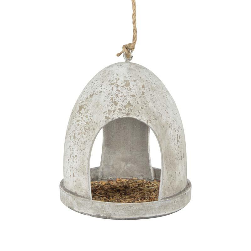 fallen fruits AGED RESIN DOME HANGING BIRD FEEDER