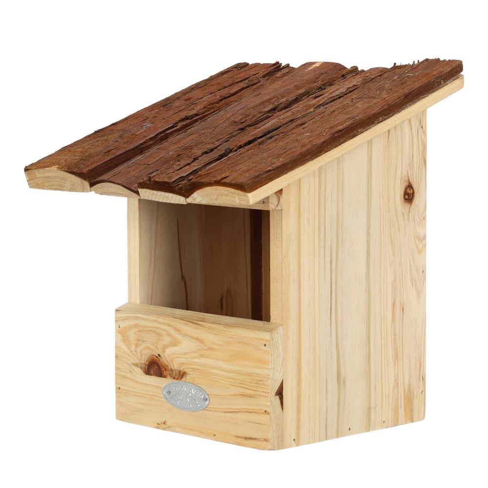 fallen fruits BARK ROOF BIRD HOUSE ROBIN FSC 100%