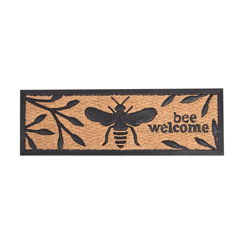 fallen fruits BEE PRINT RUBBER DOORMAT/COCOS
