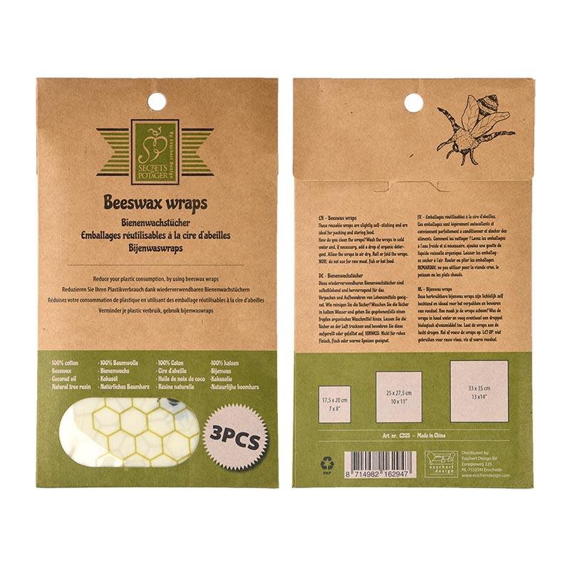 fallen fruits BEESWAX WRAPS (SET OF 3)