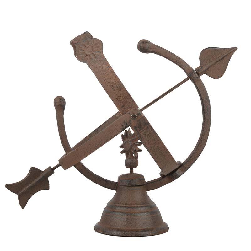 fallen fruits CAST IRON ARMILLARY SUNDIAL