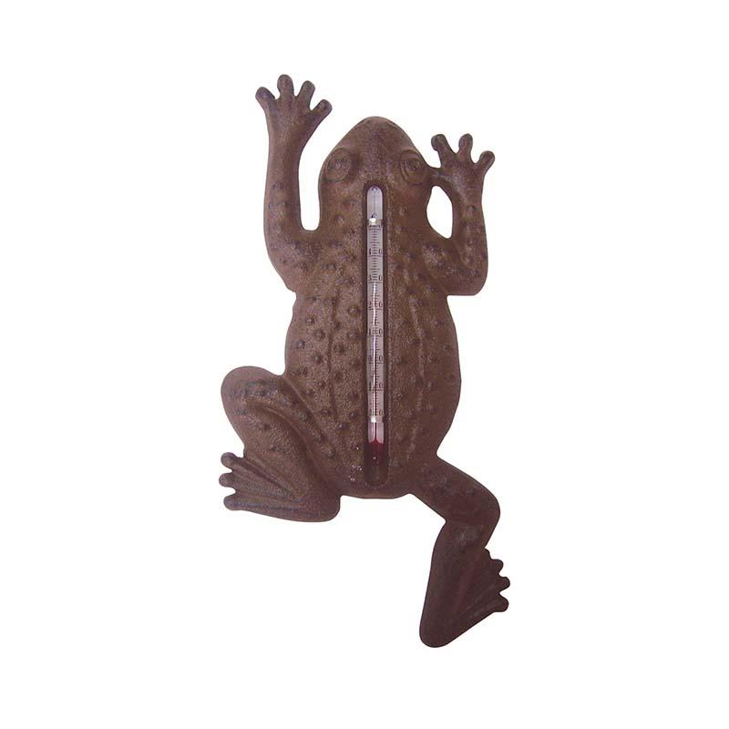 fallen fruits CAST IRON FROG THERMOMETER
