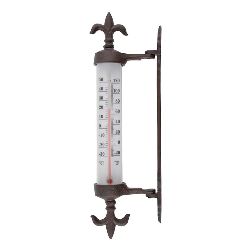 fallen fruits CAST IRON WINDOW FRAME THERMOMETER