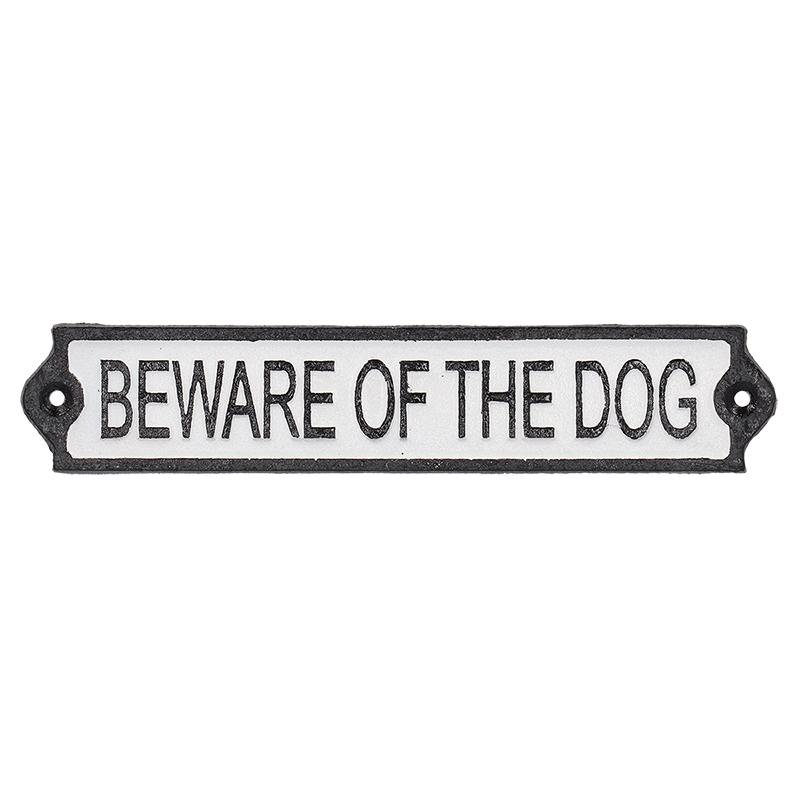 fallen fruits DOOR SIGN "BEWARE OF THE DOG"