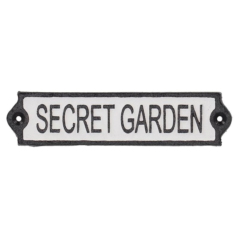 fallen fruits DOOR SIGN "SECRET GARDEN"