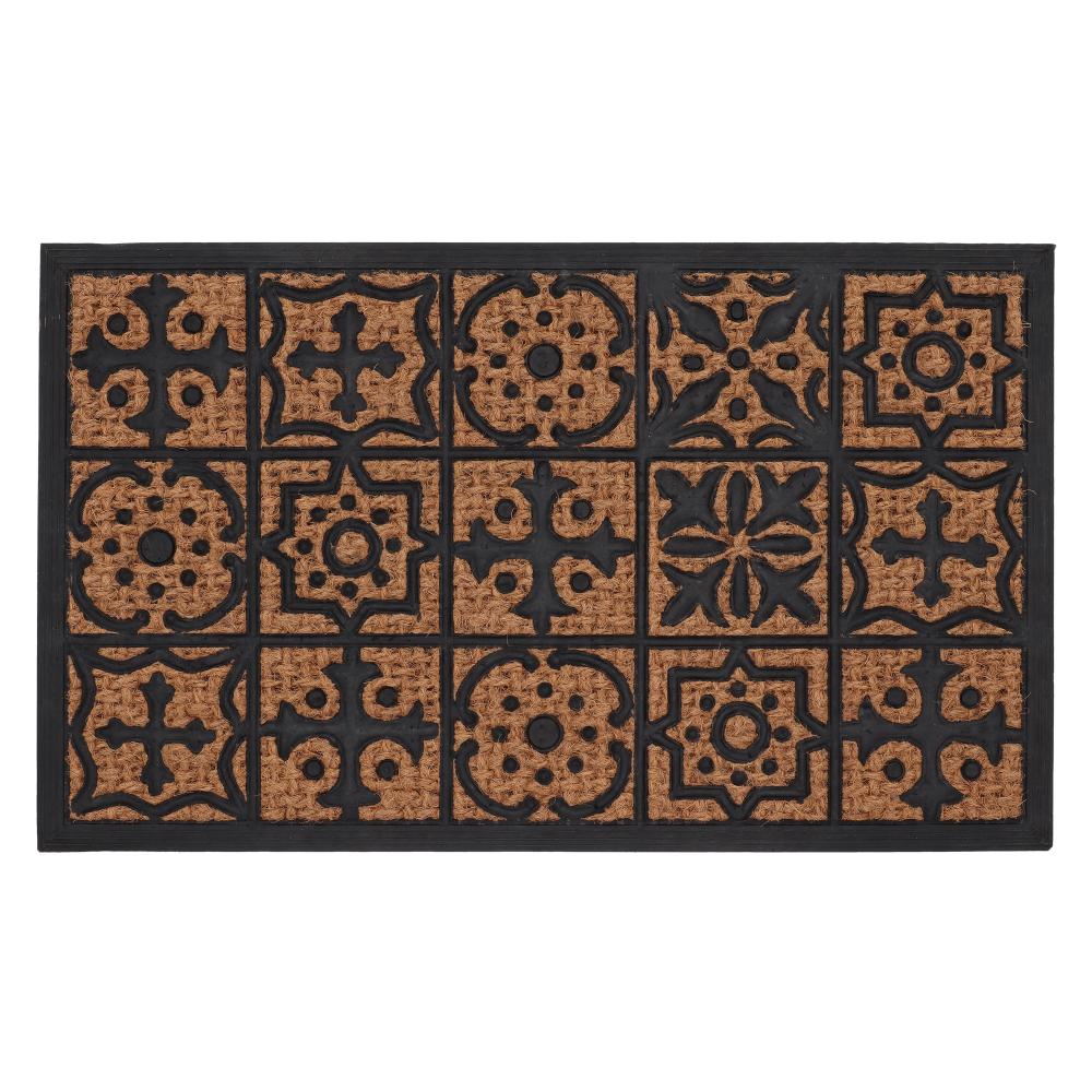 fallen fruits DOORMAT RUBBER COIR TILE PATTERN (L)