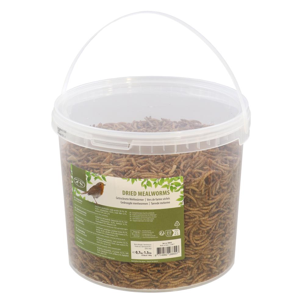 fallen fruits DRIED MEALWORMS IN BUCKET 700 GR