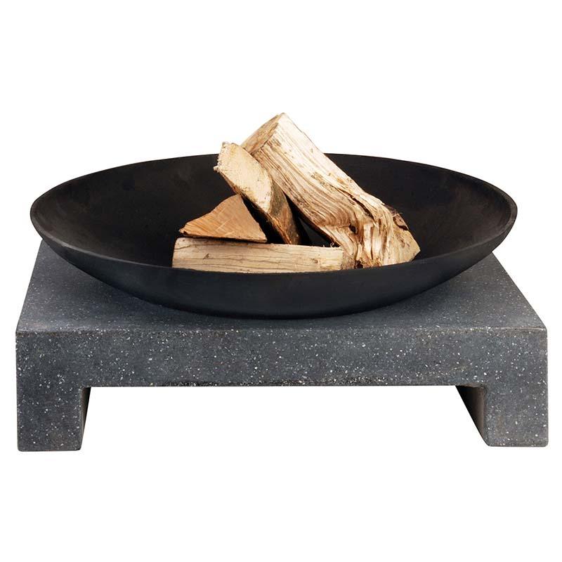 fallen fruits FIREBOWL ON SQUARE GRANITO BASE
