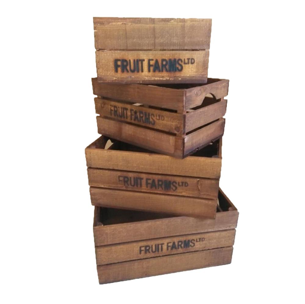 fallen fruits FRUIT CRATES (SET OF 4)