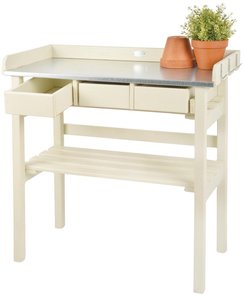 fallen fruits GARDEN WORK BENCH (CREAM) FSC 100%