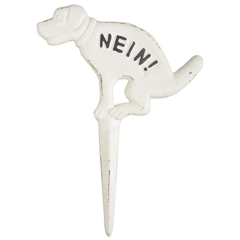 fallen fruits NO WEEING DOG SIGN (WHITE)