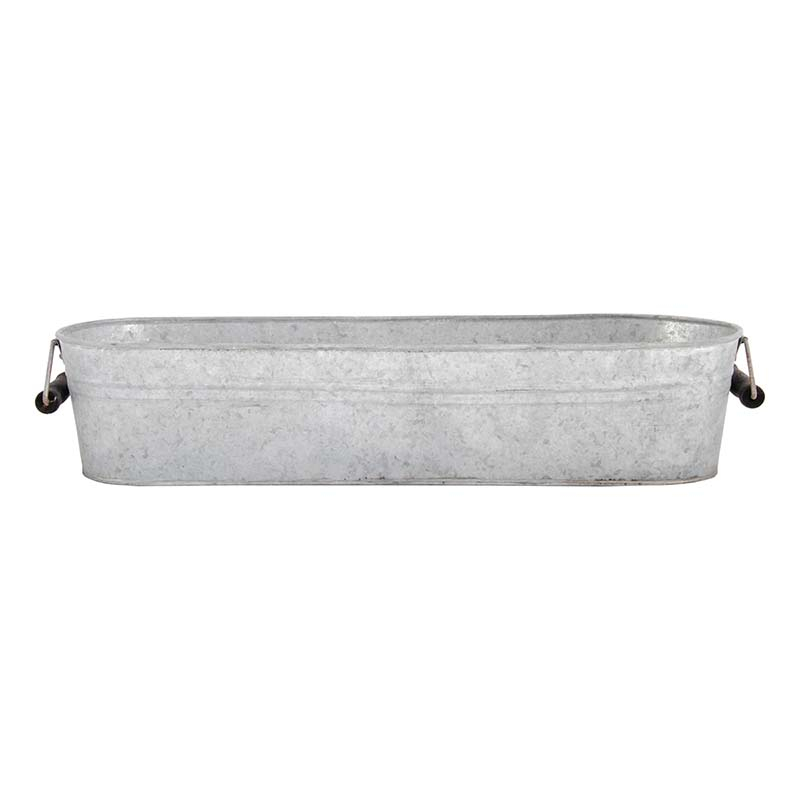 fallen fruits OLD ZINC LONG OVAL BASKET