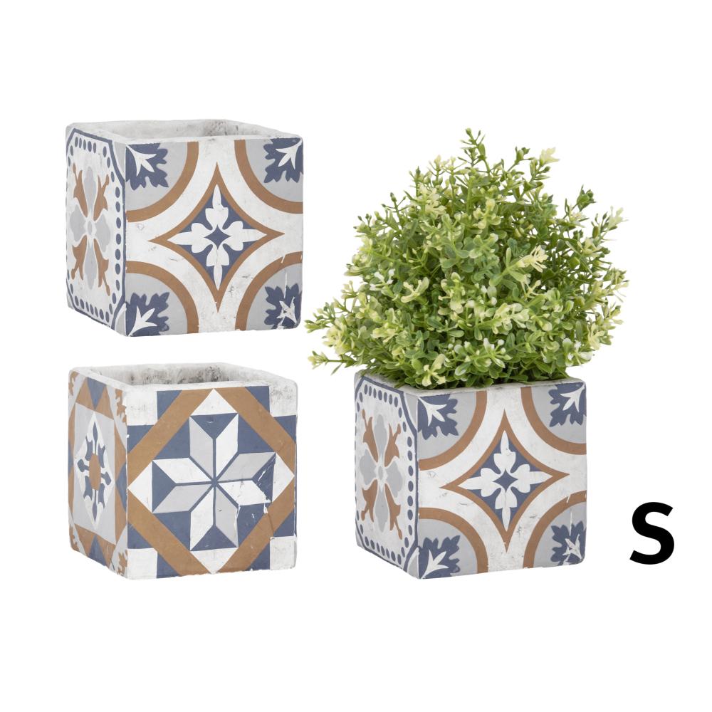 fallen fruits PORTUGUESE TILED SQUARE POT (SMALL)