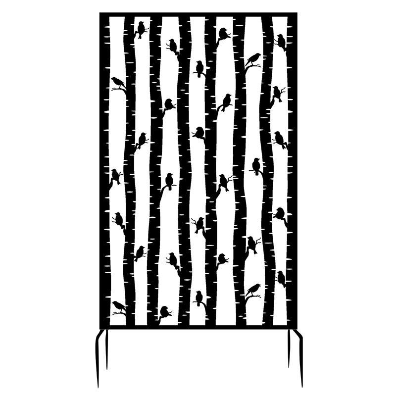 fallen fruits PRIVACY SCREEN BIRDS