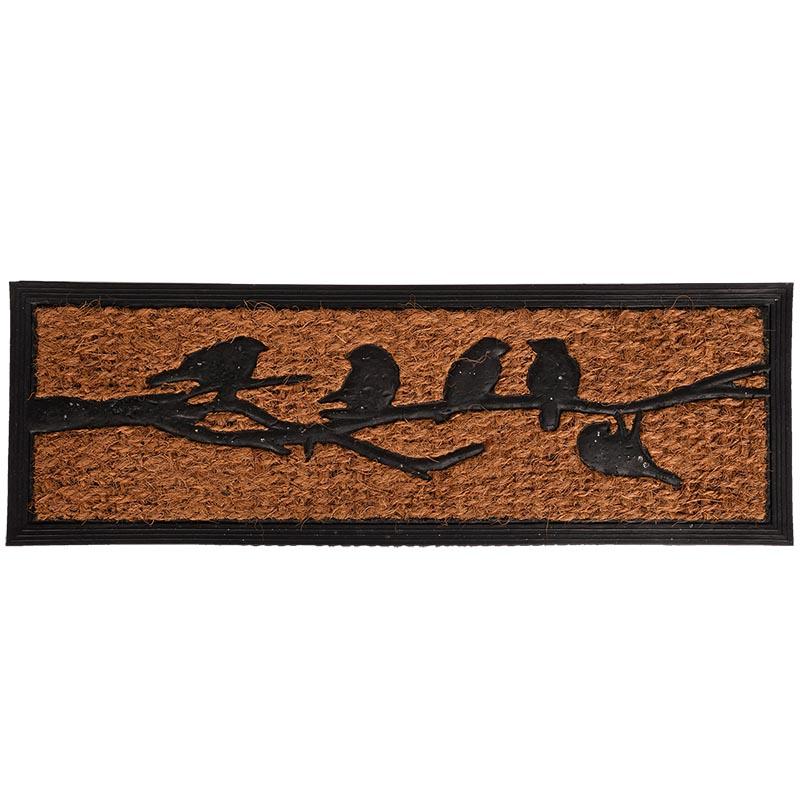 fallen fruits RUBBER & COIR DOORMAT (BIRD)