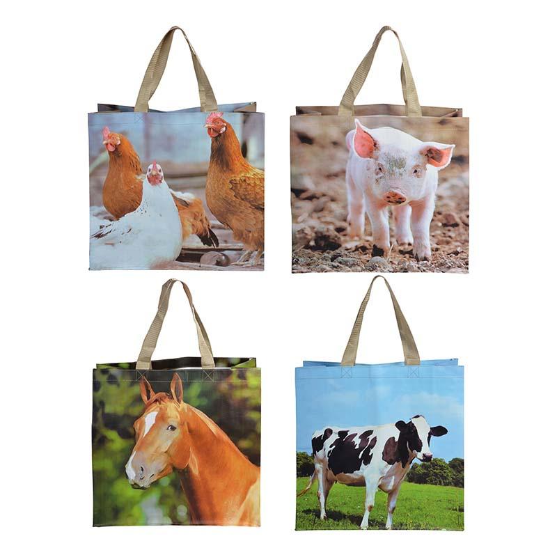 fallen fruits SHOPPING BAG FARM ANIMALS (ASSORTED)