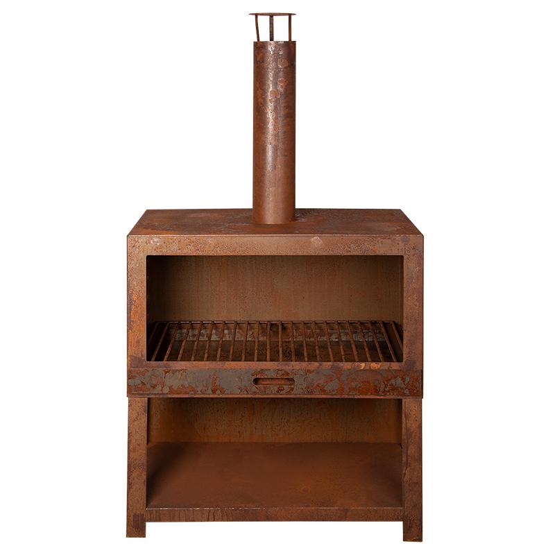 fallen fruits TERRACE HEATER & WOOD STORE RUST (L)