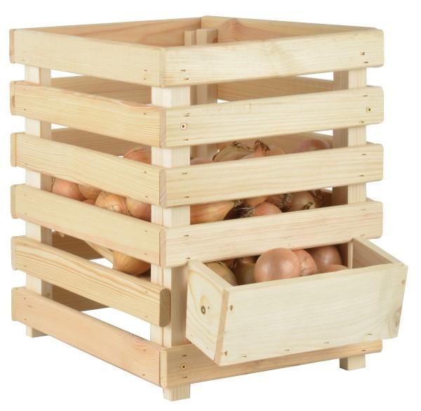 fallen fruits WOODEN ONION CRATE FSC 100%
