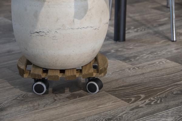 Fallen Fruits INDOOR PLANT TROLLEY WOOD ROUND FSC 100%