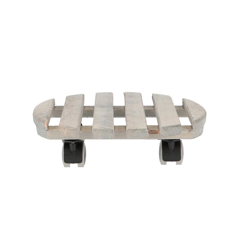 fallen fruits INDOOR PLANT TROLLEY WOOD ROUND FSC 100%