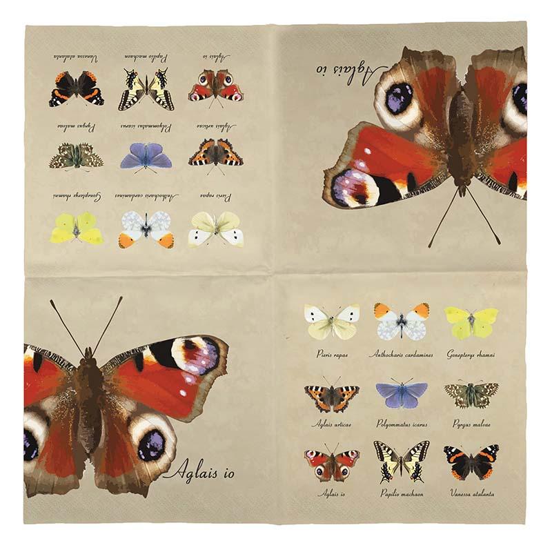 fallen fruits PAPER NAPKINS (BUTTERFLY COLLECTION) FSC MIX CREDIT
