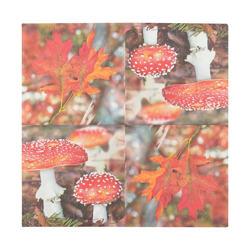 fallen fruits PAPER NAPKINS (TOADSTOOL/LEAVES) FSC MIX CREDIT
