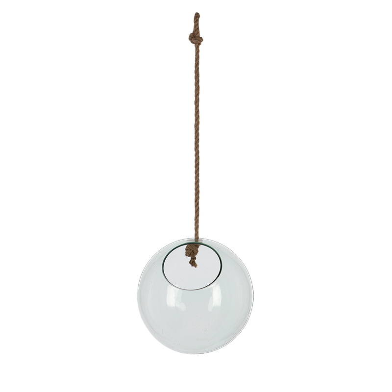 fallen fruits RECYCLED GLASS HANGING BALL PLANTER M