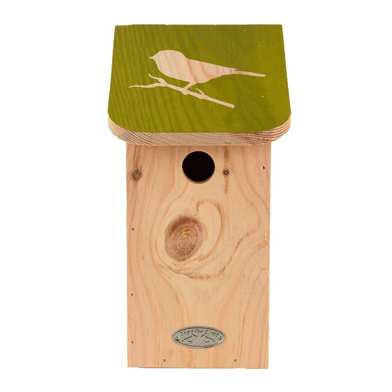 fallen fruits SILHOUETTE BLUE TIT BIRD HOUSE FSC 100%