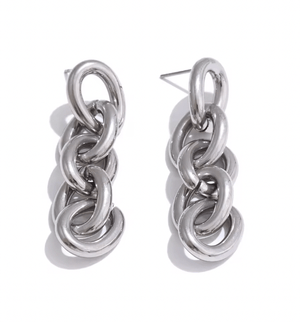 Fallon ALEXANDRIA CHAIN LINK EARRINGS - GOLD