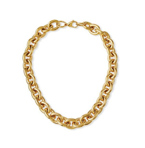 fallon ALEXANDRIA ROLO CHAIN COLLAR NECKLACE - 16MM