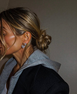 Fallon CLUSTER HEART DROPS - GOLD DELICATES