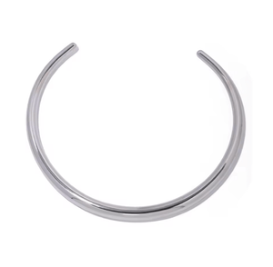 fallon FABIOLA TUBE RIGID TORQUE COLLAR - RHODIUM
