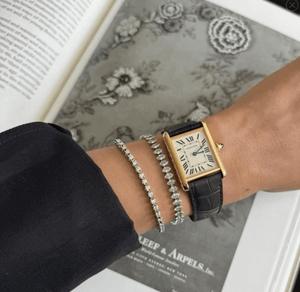 fallon GRACE TENNIS BRACELET - RHODIUM