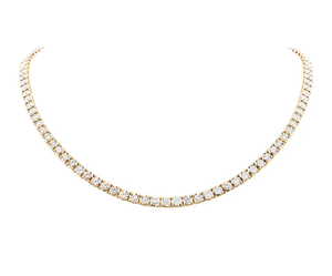 fallon GRACE TENNIS CHAIN NECKLACE - GOLD 16 inches