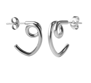 Fallon MINI SCULPTURAL TWIST HOOPS - GOLD