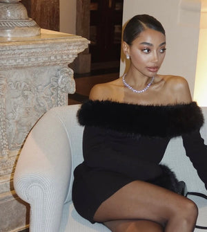 Fallon MONARCH POINTED COLLAR NECKLACE - RHODIUM