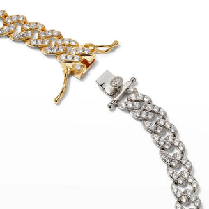 Fallon PAVÉ CURB SWAG NECKLACE - COMBO