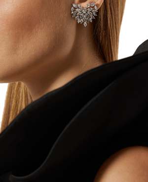 Fallon RADIANT HEART BUTTON EARRINGS