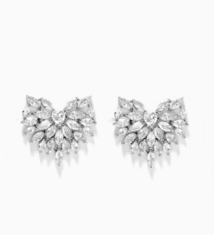 fallon RADIANT HEART BUTTON EARRINGS