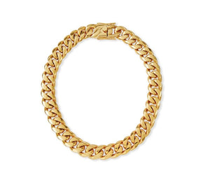 fallon RUTH CURB CHAIN COLLAR NECKLACE - 16MM
