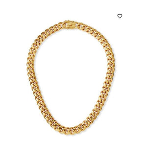 fallon RUTH CURB CHAIN LINK NECKLACE - 12MM