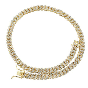 fallon RUTH PAVÉ CURB COLLAR NECKLACE