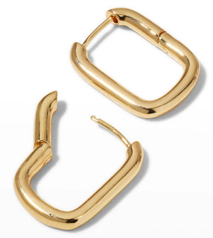 Fallon SNAP HOOP EARRINGS - GOLD