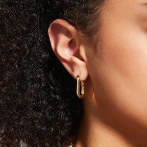 Fallon SNAP HOOP EARRINGS - GOLD