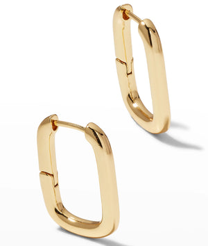 fallon SNAP HOOP EARRINGS - GOLD