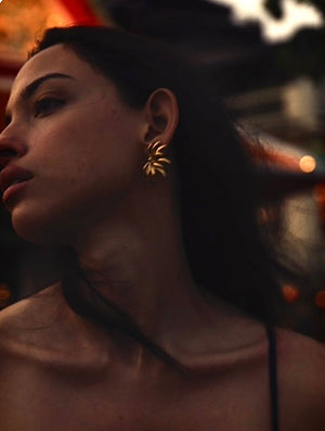 Fallon SOPHIA FAN EARRING - GOLD