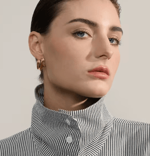 Fallon SUMMER FRIDAYS CONCH SHELL HOOPS - GOLD