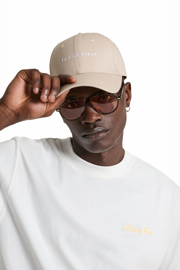 Family First Milano Hat Box Logo Beige