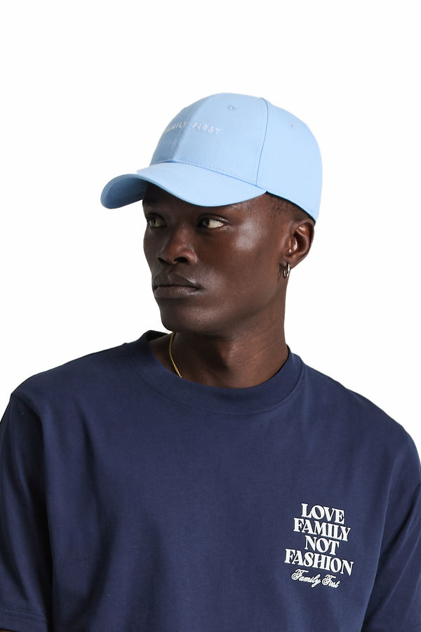 Family First Milano Hat Box Logo Light Blue
